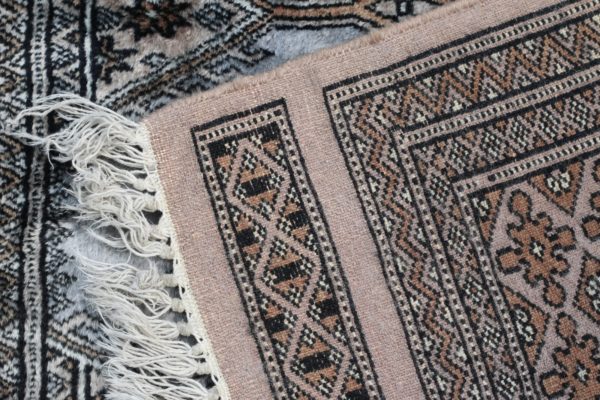 close up of a Pakistani Bokhara rug