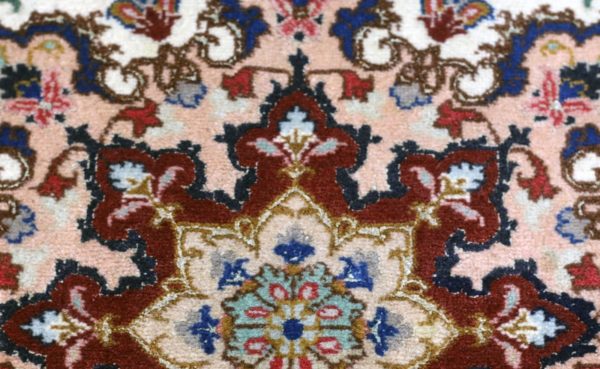 Fine tabriz rug close up