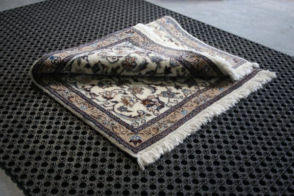 a folded nain rug